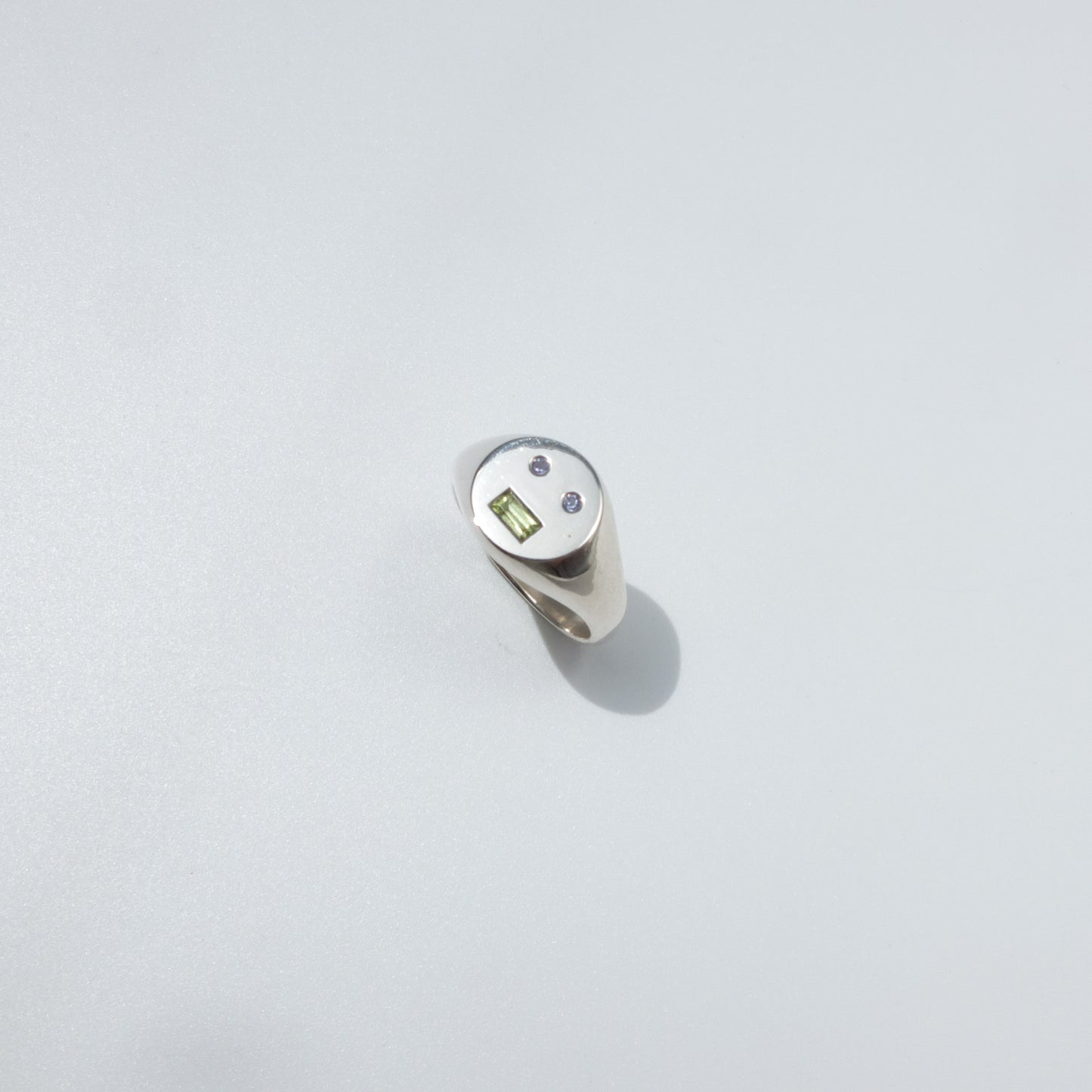 Gem Face Signet Ring III