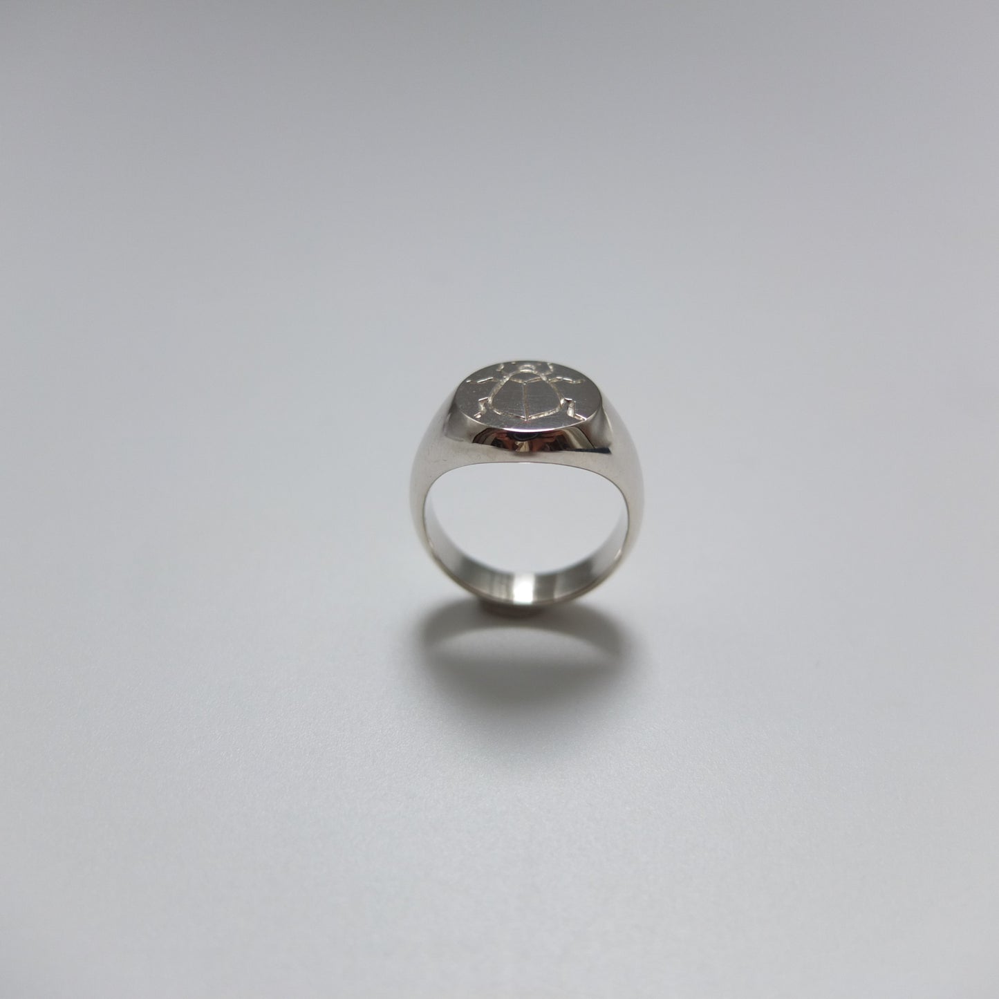 Silver Beetle Signet ring