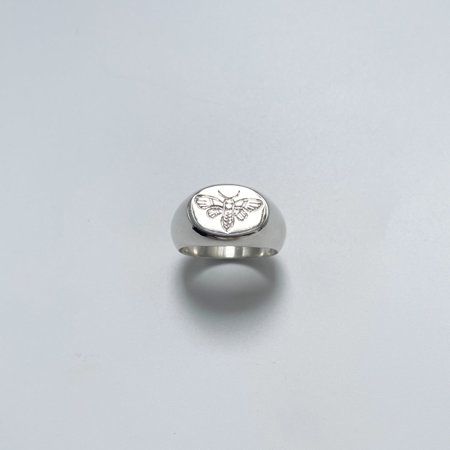 Moth Signet Ring