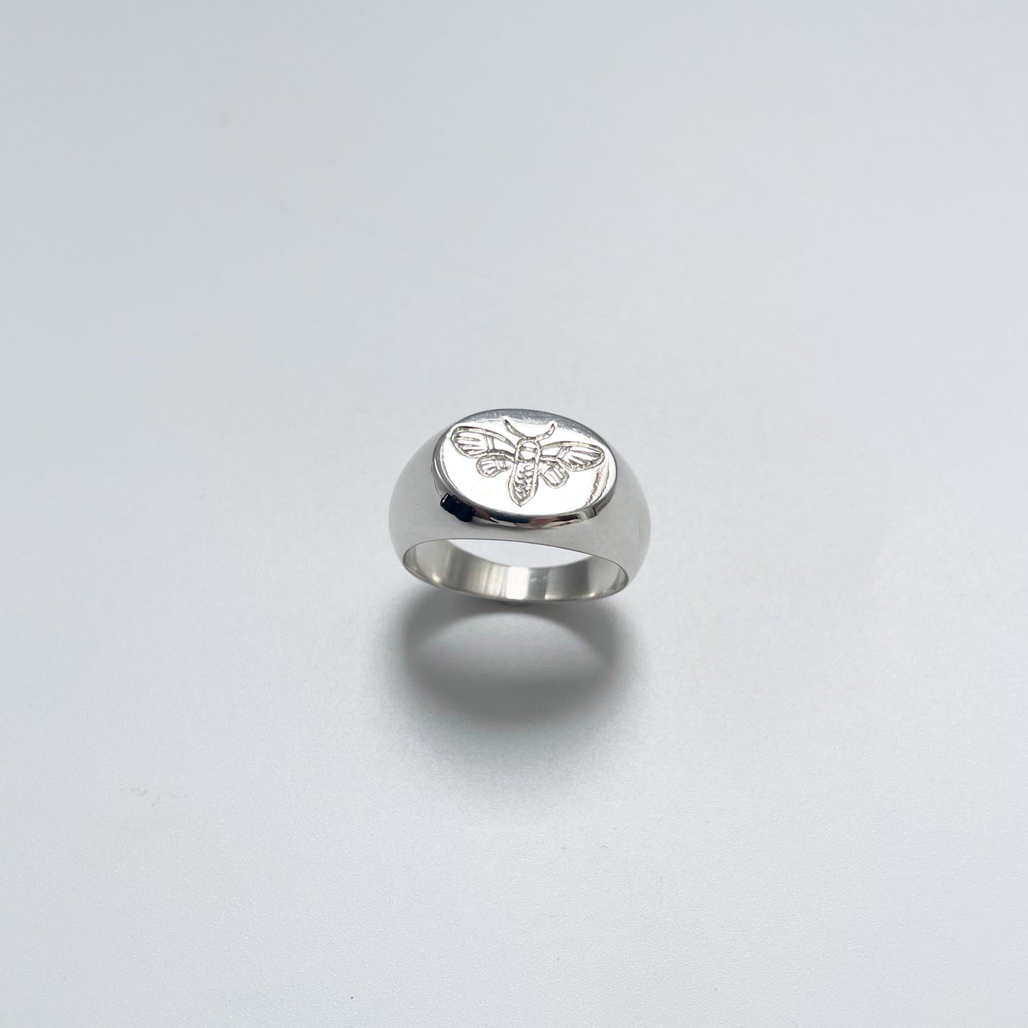 Moth Signet Ring
