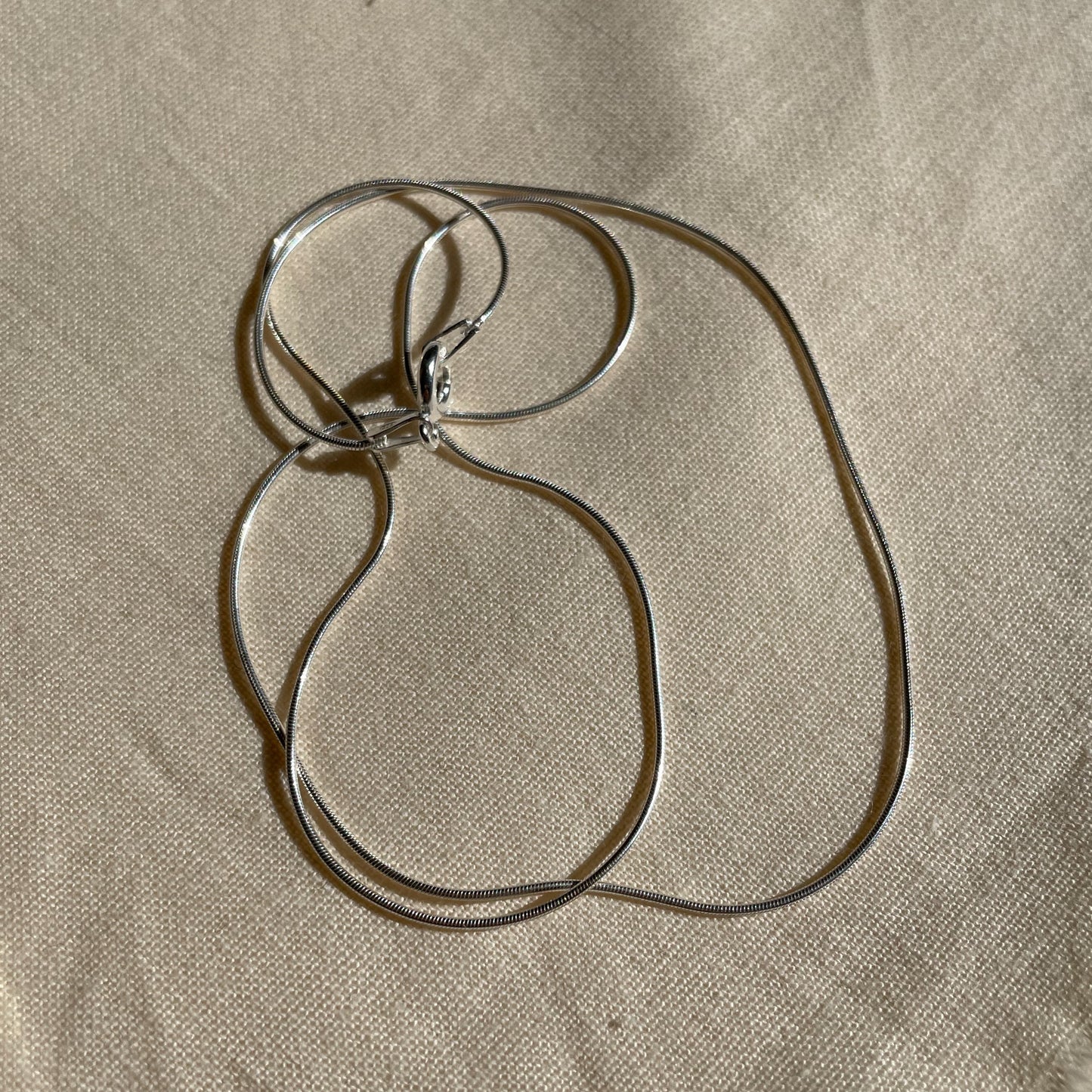 Thin Sterling Silver 0.15 Flexi Snake Chain