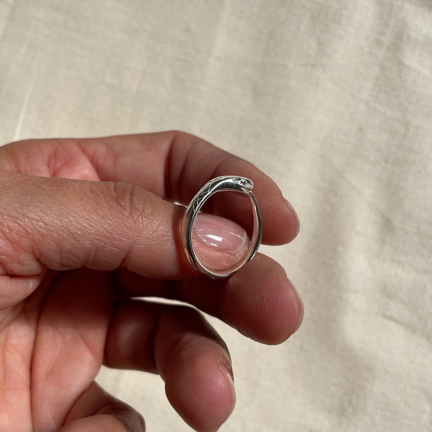 Silver Ouroboros Ring