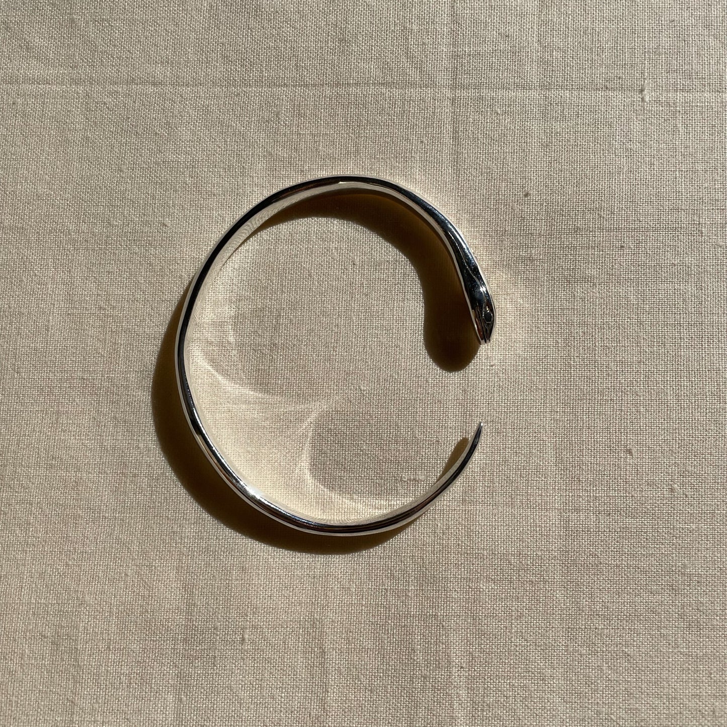 Silver Snake Bangle
