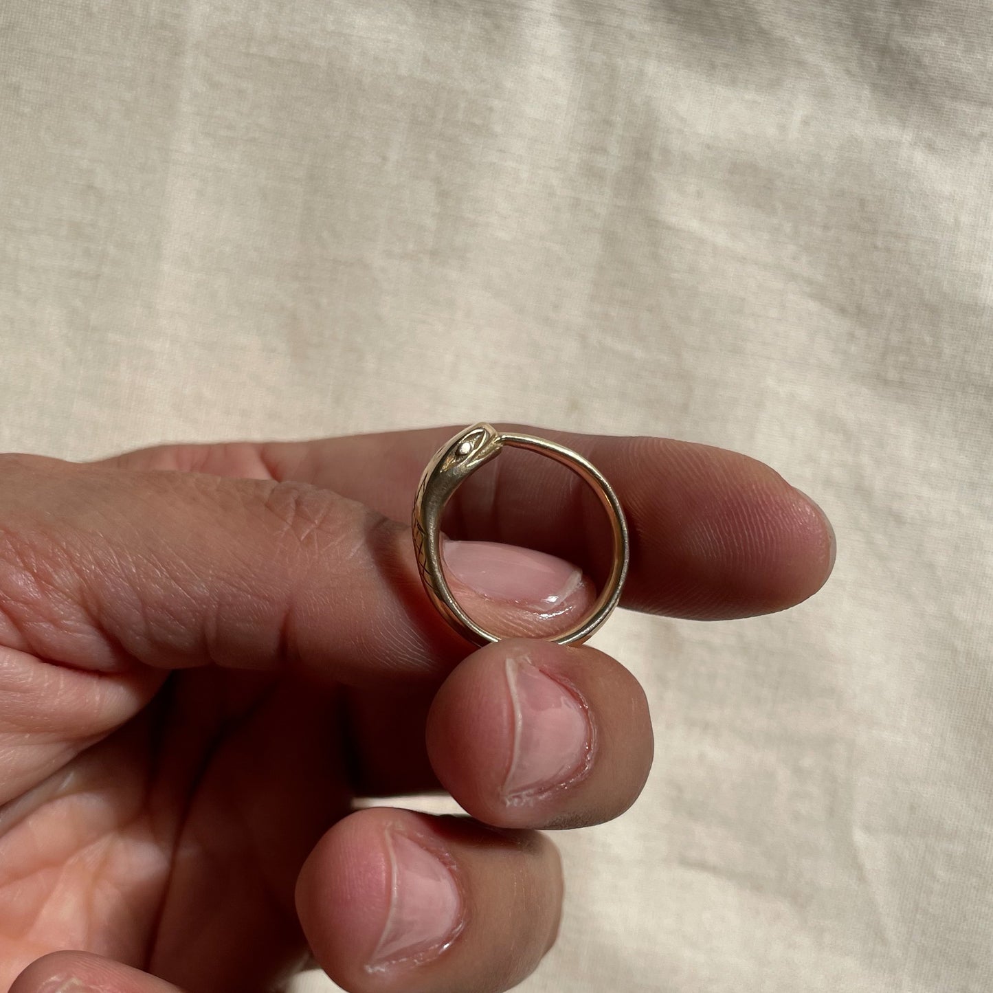 Bronze Ouroboros Ring