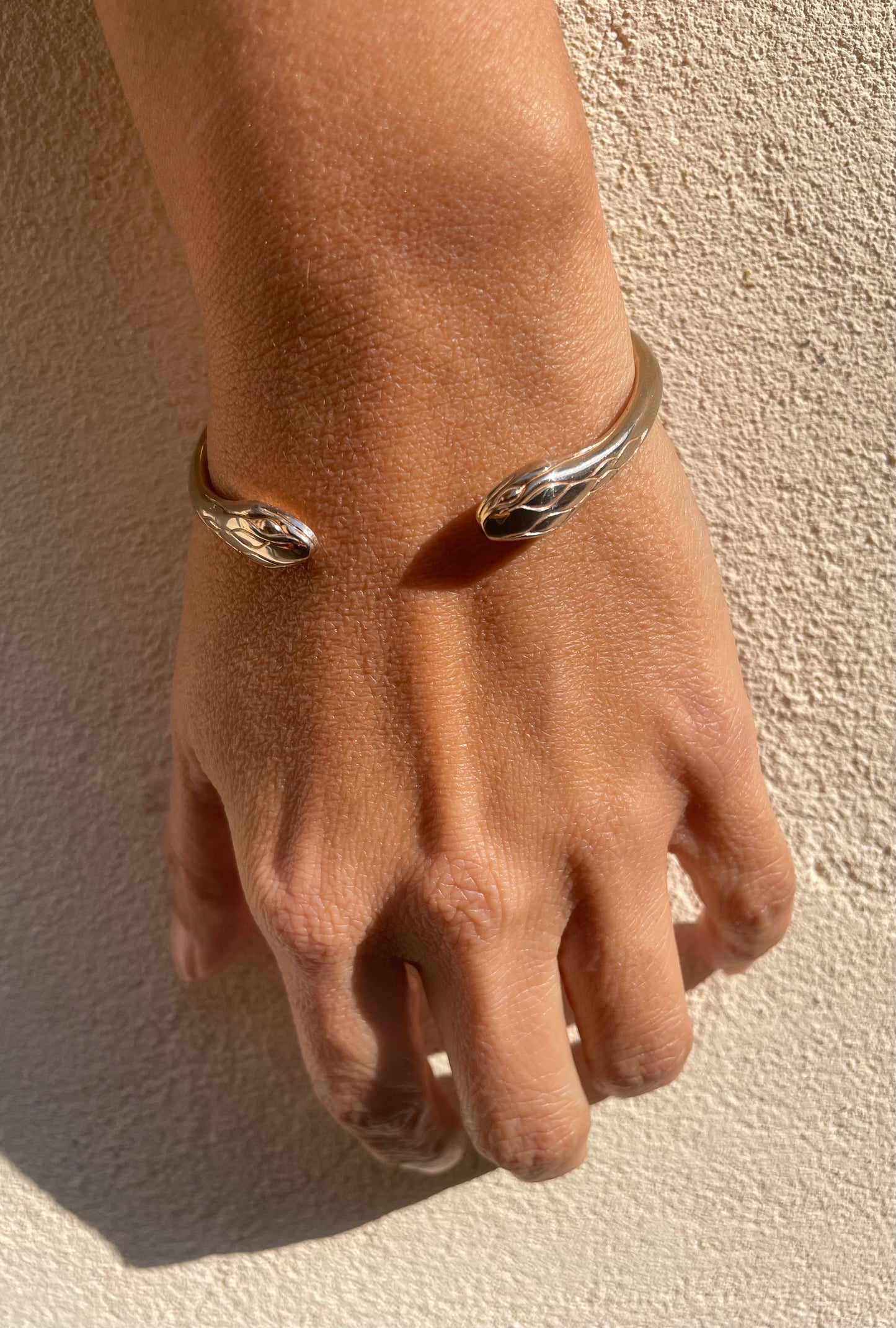 Bronze Double headed snake bangle