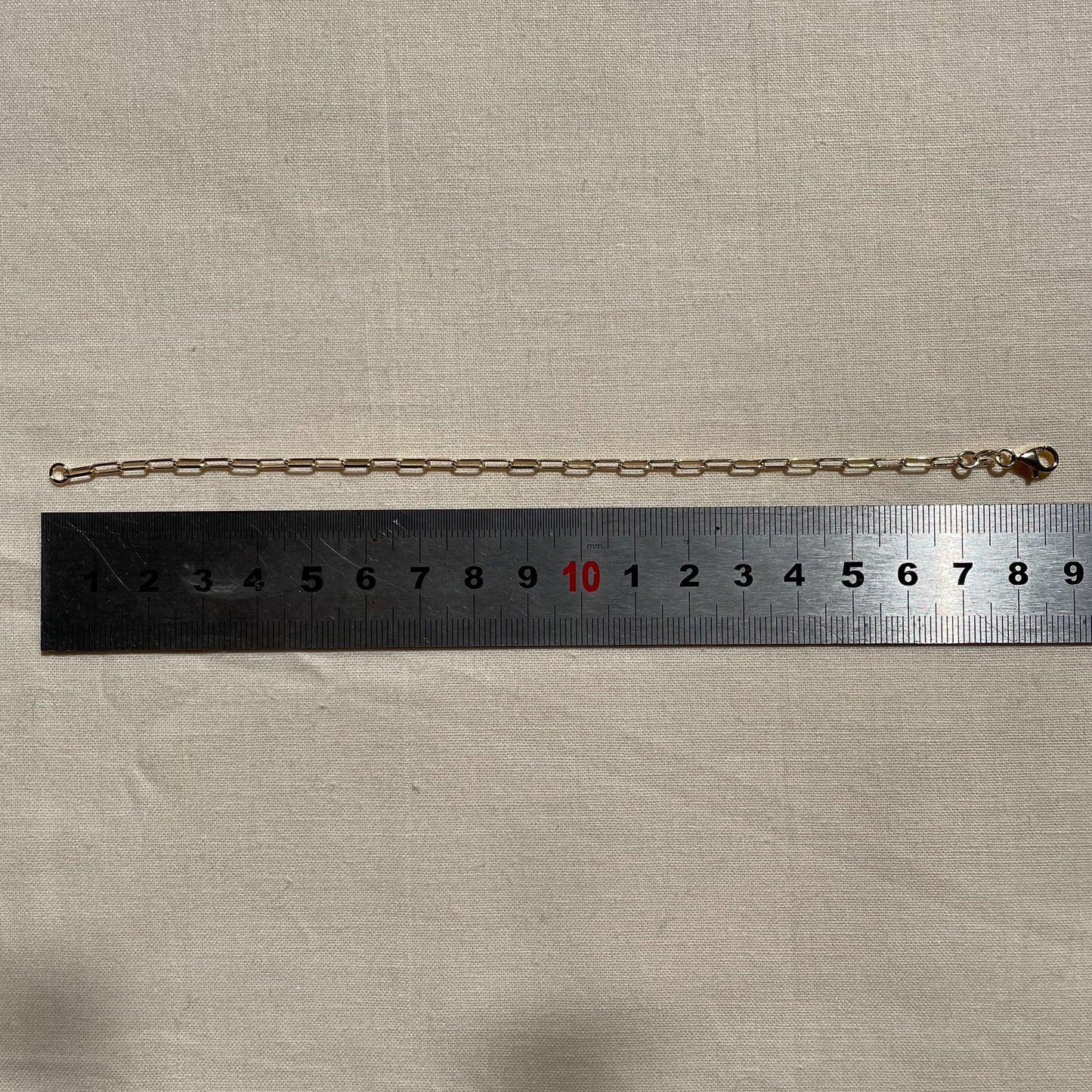 Small Link Gold Plated Sterling Silver Paperclip Bracelet