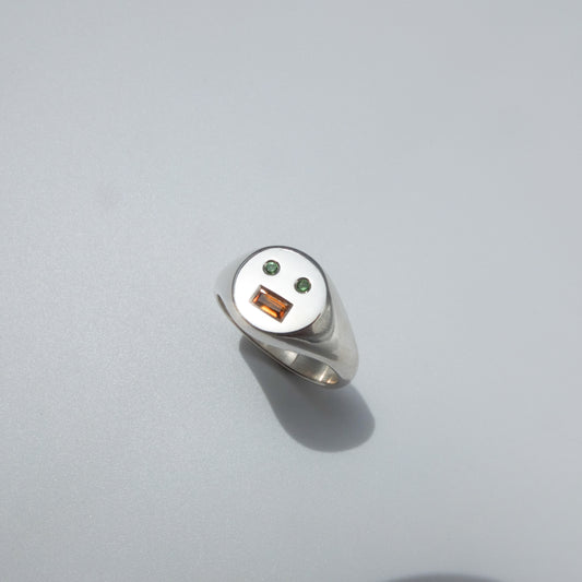 Gem Face Signet Ring I