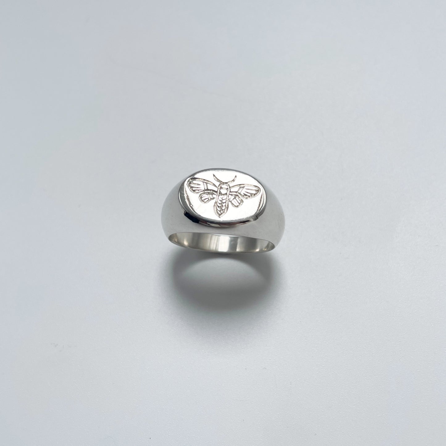 Moth Signet Ring