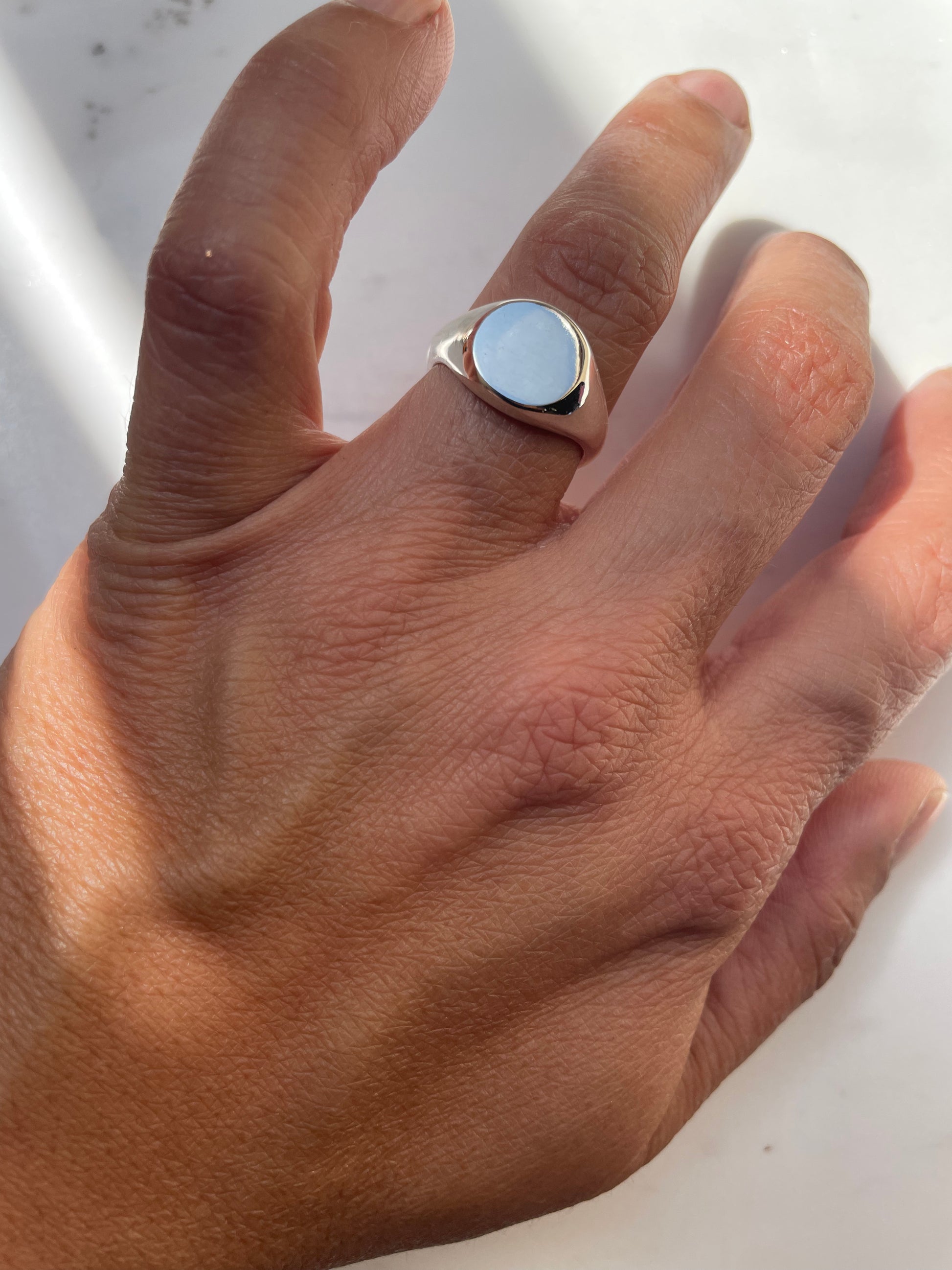 Silver deals signet ring