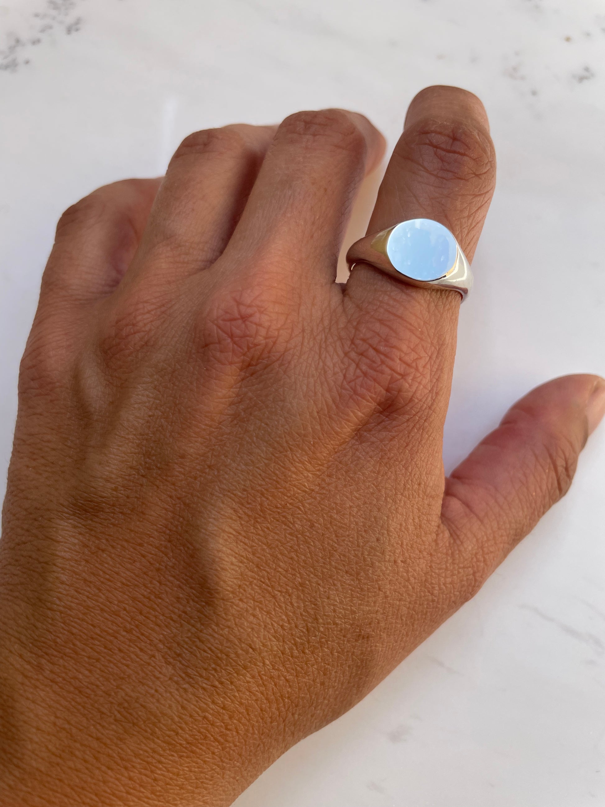 Round Signet Ring