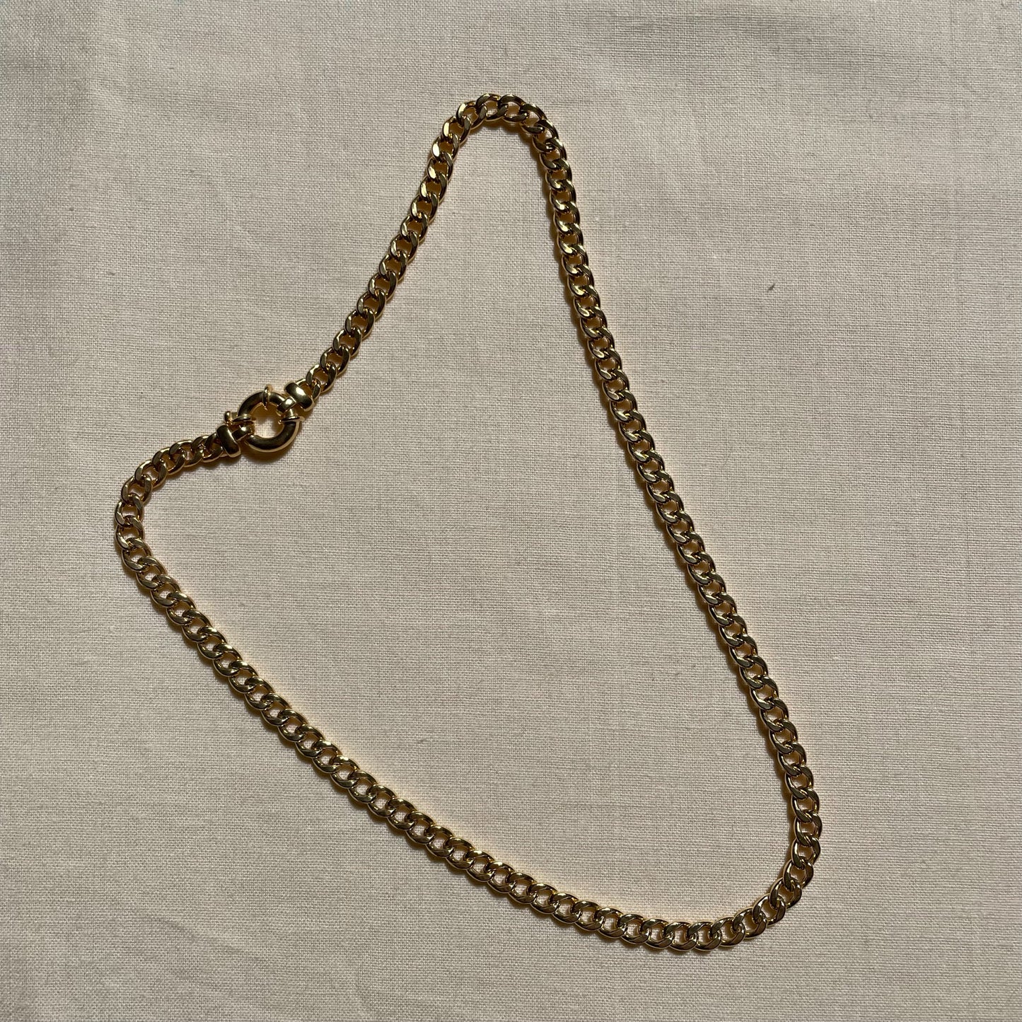 Chunky Gold Plated Curb Chain
