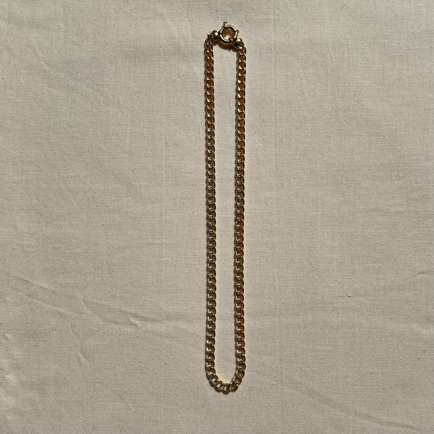 Chunky Gold Plated Curb Chain
